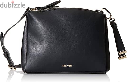 NEW! NINE WEST PATTERN LOGO BLACK CROSSBODY MESSENGER SLING BAG PURSE $49  SALE | eBay