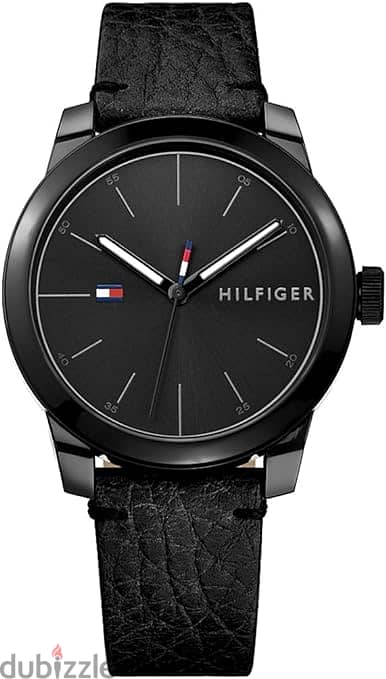 Tommy Hilfiger Mens Quartz Watch, Analog Display and Leather Strap 179