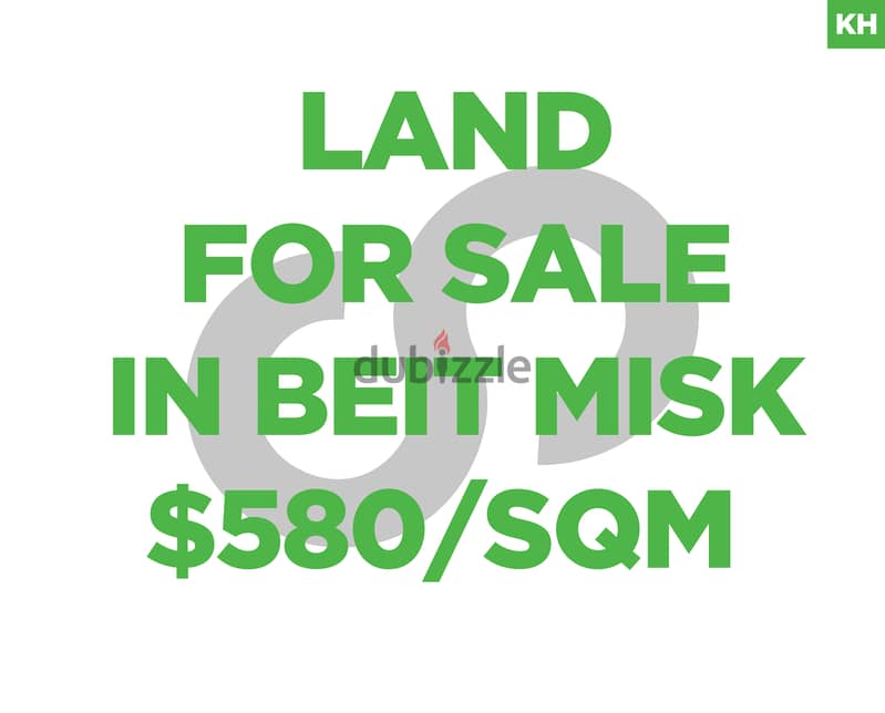1550SQM land for sale in Beit Misk/ بيت ميسك REF#KH99376 0