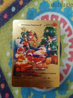 Golden Christmas pokémon card