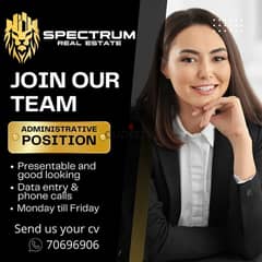 Administrative Position Is Needed For A Real Estate Company