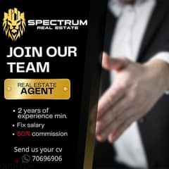 JOIN OUR TEAM , REAL ESTATE EXPERT AGENT