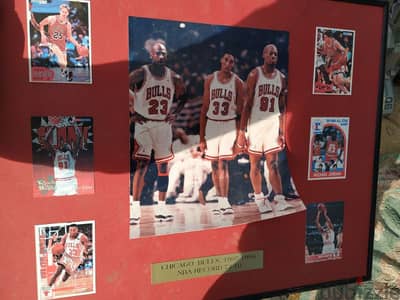 Framed Team Photo 1995/96 with Cards