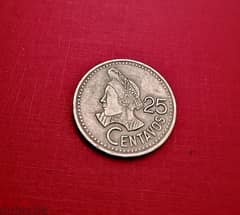1986 Guatemala 25 Centavos