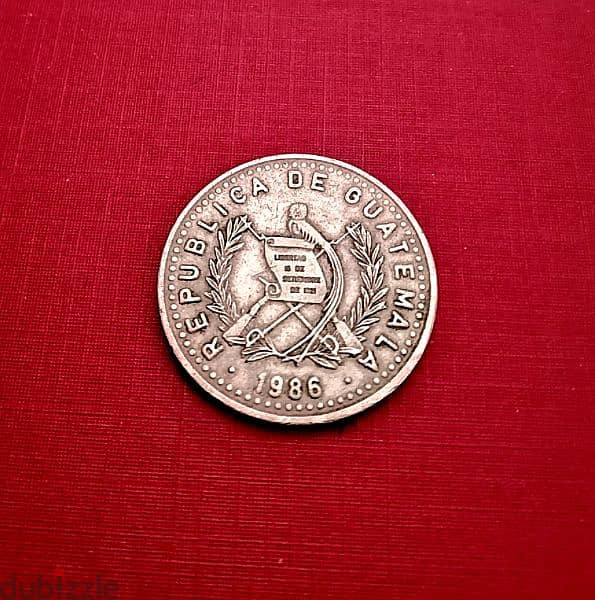 1986 Guatemala 25 Centavos 1