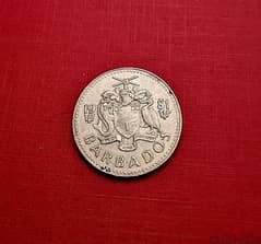 1981 Barbados 25 cents