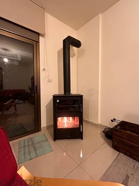 Kouzina wood stove with oven صوبيا حطب يونانية مع فرن والعدة 0