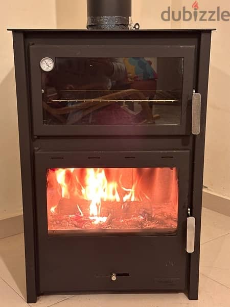 Kouzina wood stove with oven صوبيا حطب يونانية مع فرن والعدة 1