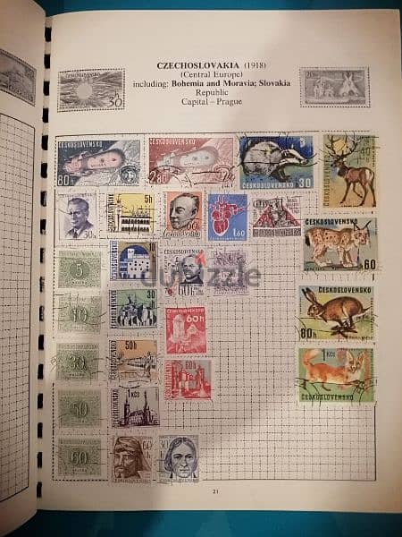 Explorer stamp album 200 world old stamps 4