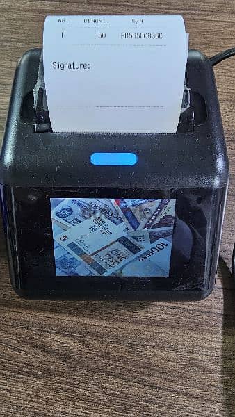 2Pocket Bill Money Counter printer+screen عدادة نقود كشف المزور طابعة 1