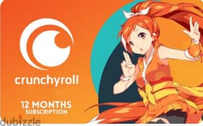 crunchyroll 12 months subscription 0