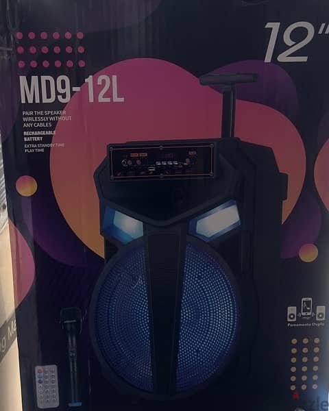 karaoke 12” wireless speaker 0