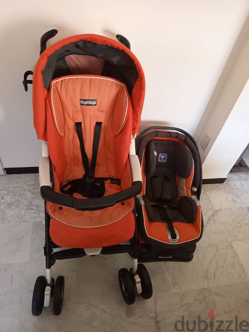 set stroller and car seat pepperego pliko p3 compact 1