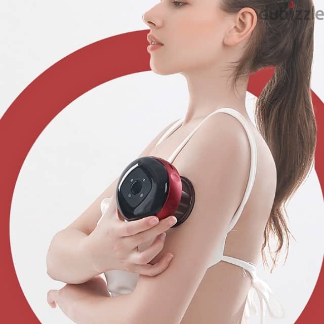 Cupping Massage Instrument with Red Light Therapy, 6 Vibrations 1
