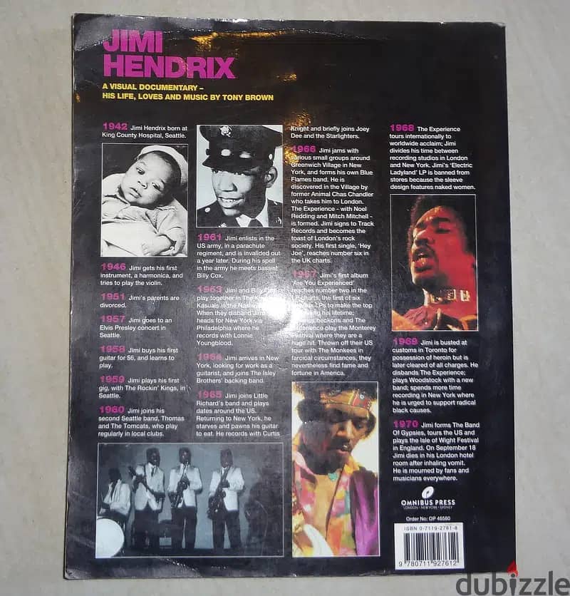 Jimmy Hendrix visual documentary, his life love and music by Tony Brow 4