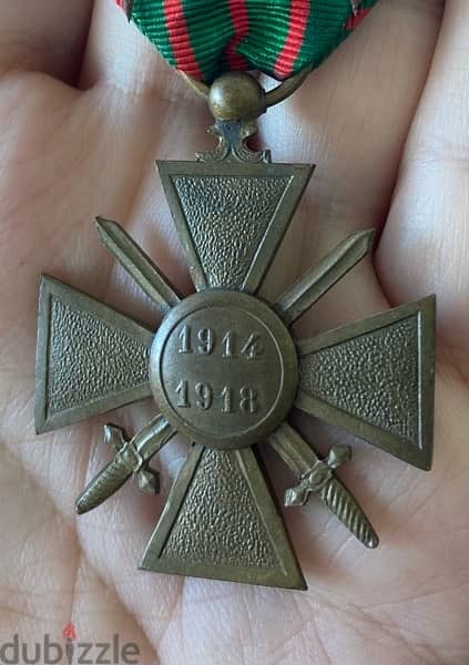 وسام عسكري فرنسي الحرب العالمية الاولى سنة ١٩١٤-١٩١٧ 1