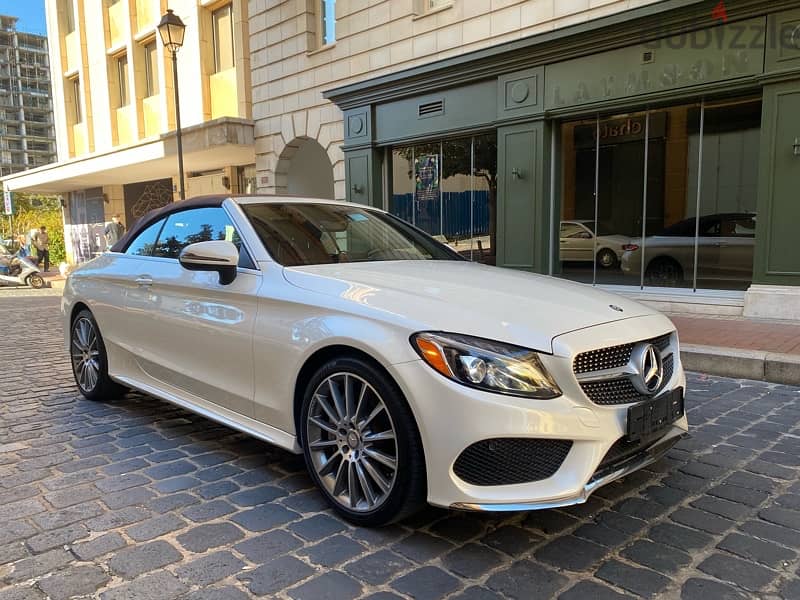 Mercedes C300 2017 convertible AMG Package clean carfax 1
