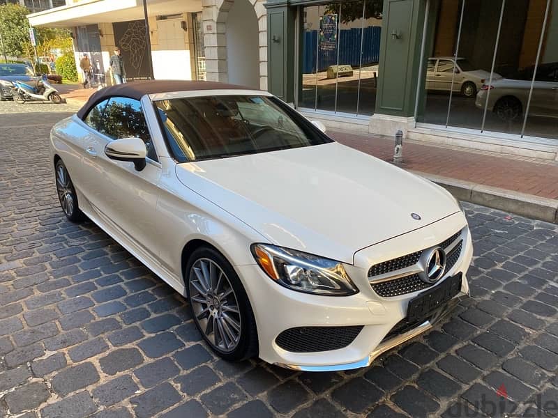 Mercedes C300 2017 convertible AMG Package clean carfax 3