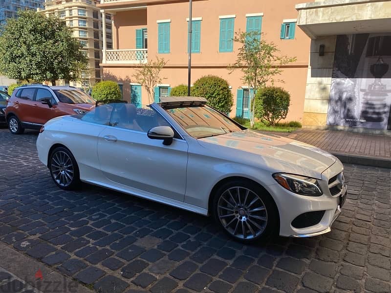 Mercedes C300 2017 convertible AMG Package clean carfax 4