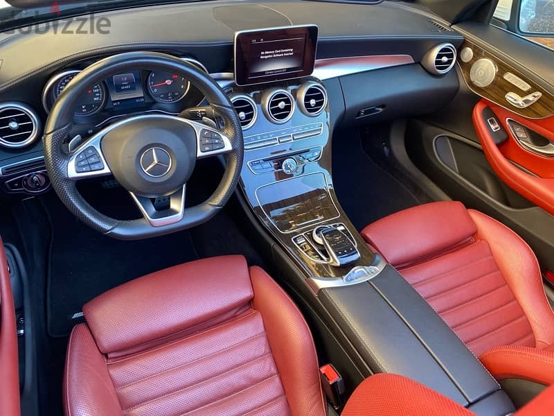 Mercedes C300 2017 convertible AMG Package clean carfax 9