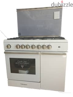 Bompani Free Standing Gas Oven Cooker white  فرن غاز ايطالي ابيض