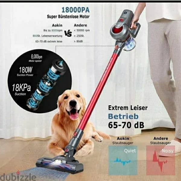 Aokin A11 cordless vacuum cleaner recheargeable / 3$ delivery 1