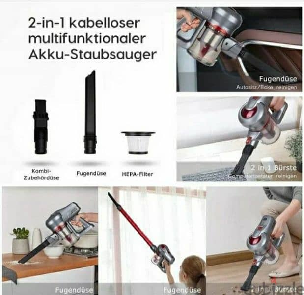 Aokin A11 cordless vacuum cleaner recheargeable / 3$ delivery 6