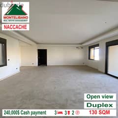 Open view duplex for sale in NACCACHE!!!! 0
