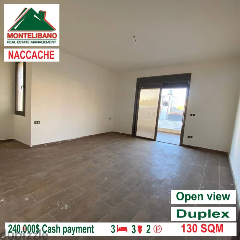 Open view duplex for sale in NACCACHE!!!! 4