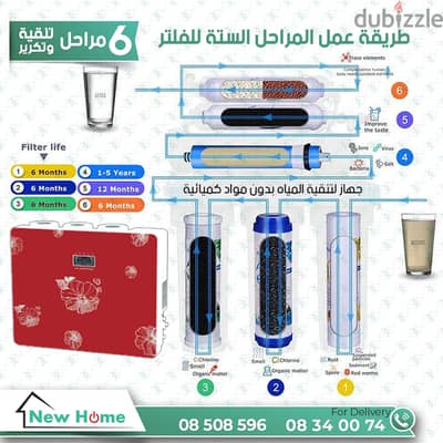 Drink Water Purifier Filter فلتر مياه الشرب والشفة 6 مراحل