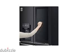 Side by Side Refrigerator Black LG InstaView براد ال جي 4 ابواب اسود 3