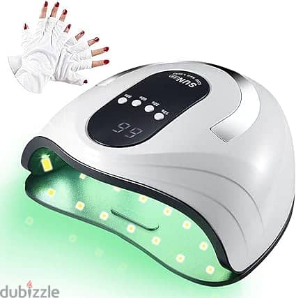 UV LED Nail Lamp, 120W Nail Dryer 42 LED Lamps for Gel Polish with Ant 0