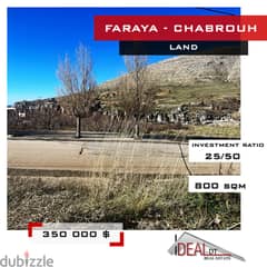 Land for sale in Faraya - Chabrouh 800sqm ref#NW56307