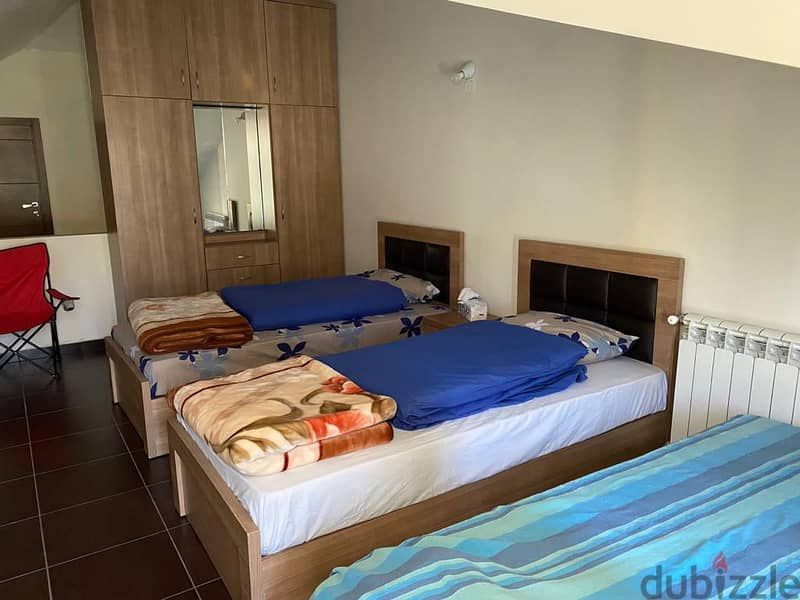 L14111-Furnished Triplex Chalet With Garden For Rent In Laqlouq 3