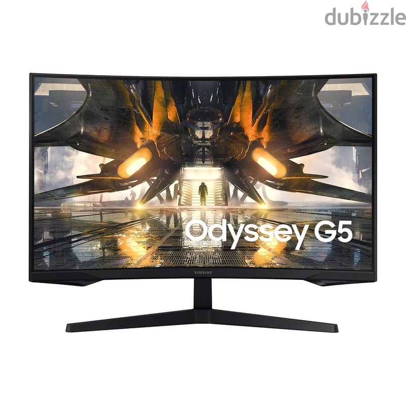 SAMSUNG ODYSSEY G5 165HZ 2K 1MS HDR10 1000R  27" CURVED GAMING MONITOR 1
