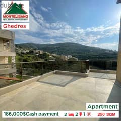 186.000$Cash payment!!Apartment for sale in Ghedres!!