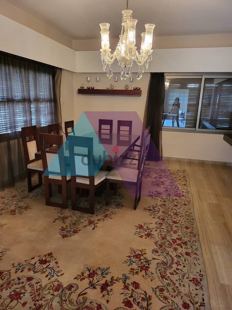 Furnished 350m2 apartment+open view for rent in Baabda/Tallet El Rayes 3