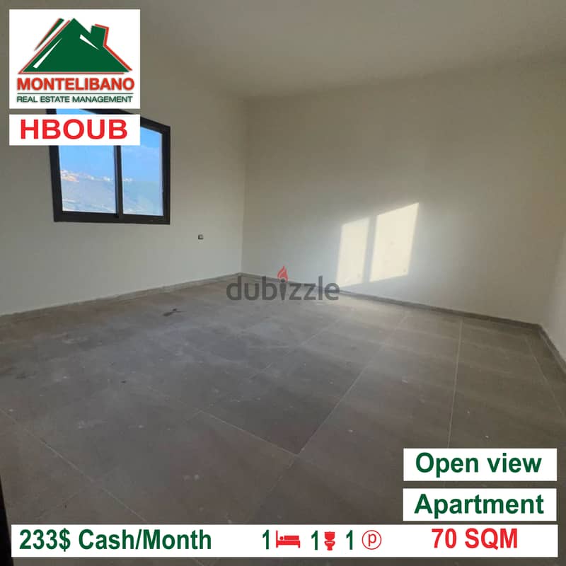 Open view apartment for rent in HBOUB!!! 1