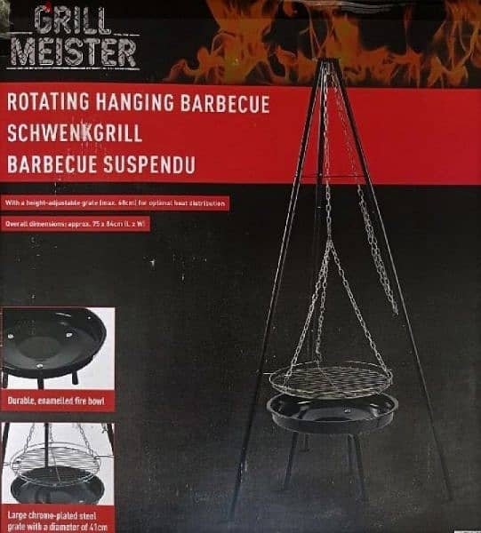 grillmeister/rotating hanging barbecue 0