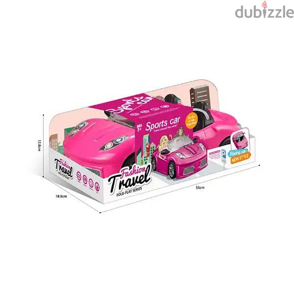 Pink Sport Doll Car 1