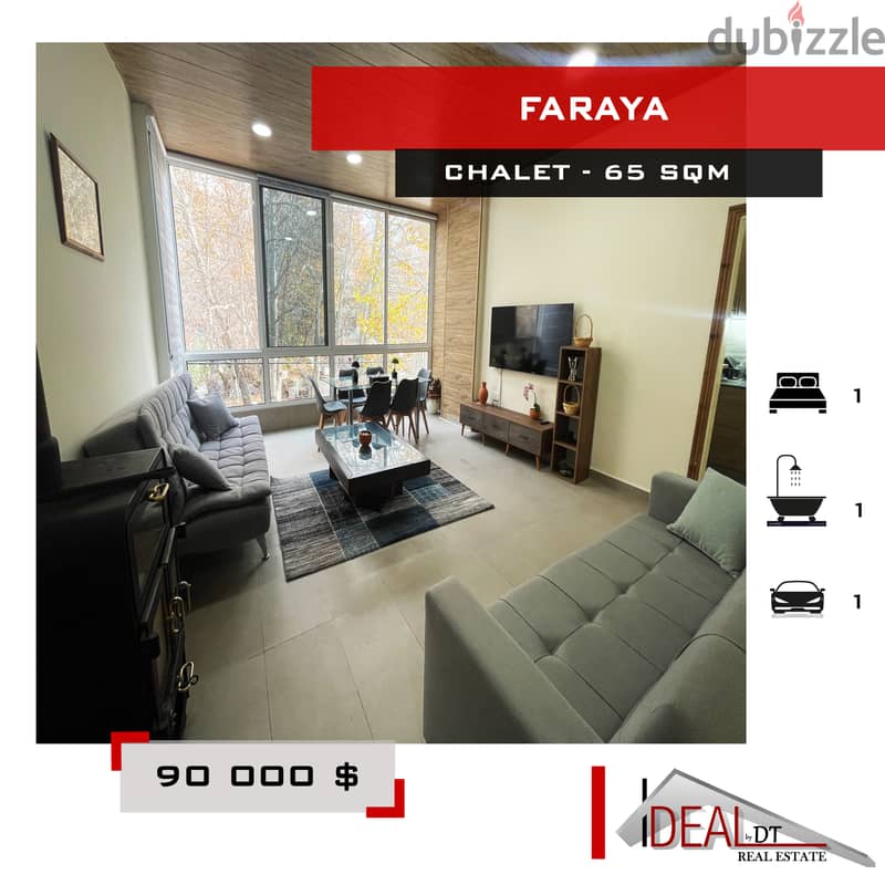 Chalet for sale in Faraya 65 sqm  ref#NW56313 0