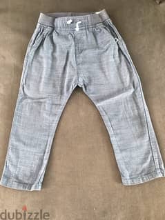 Blue Cotton Pants H&M 1 1/2-2 years