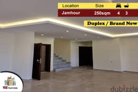 Jamhour / Kahale 250m2 | 40m2 Terrace | Decorated Duplex | Brand New | 0