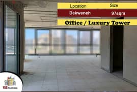 Dekweneh 97m2 | Luxury Tower | Office | Brand New | MJ | 0