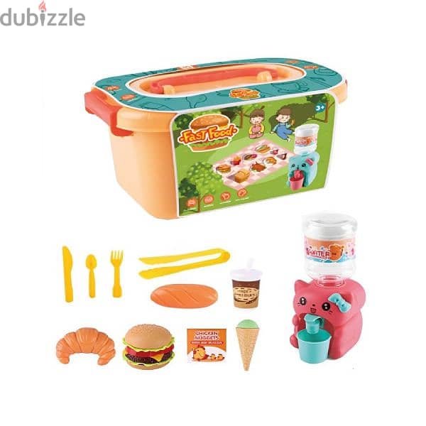 Food Cookin Truck With Fast Food Set 0
