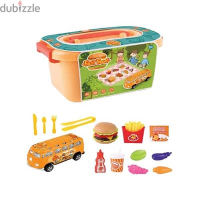 Cooking Food Truck & Fast Food Set