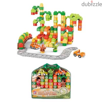 Dinosaur City Building Blocks 98 Pcs