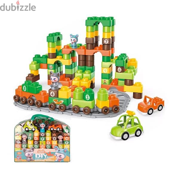 Dinosaur City Building Blocks 100 Pcs 0