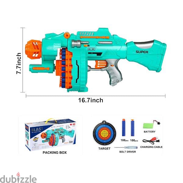 Children's Electric Continuous Shooting Gatling Toy Gun 2