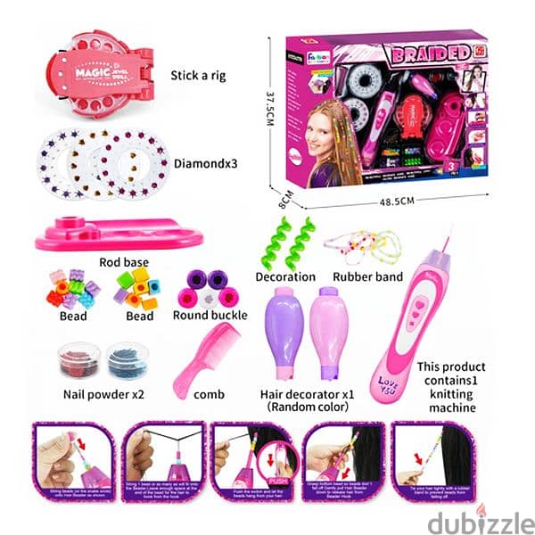 2-in-1 Manicure Braided Hairstyling Design Set 2